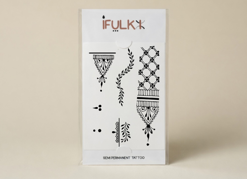 temporary finger tattoo - semi-permanent henna tattoo - fes
