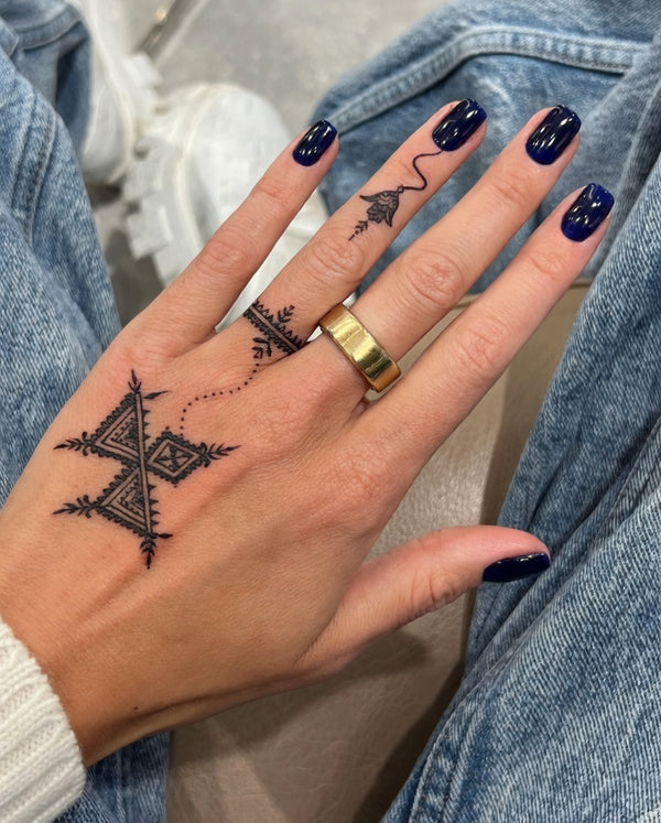 Semi permanent tattoo - Khmissa alternate