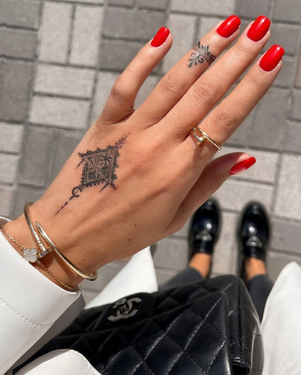 Semi permanent tattoo - Tazerzit alternate